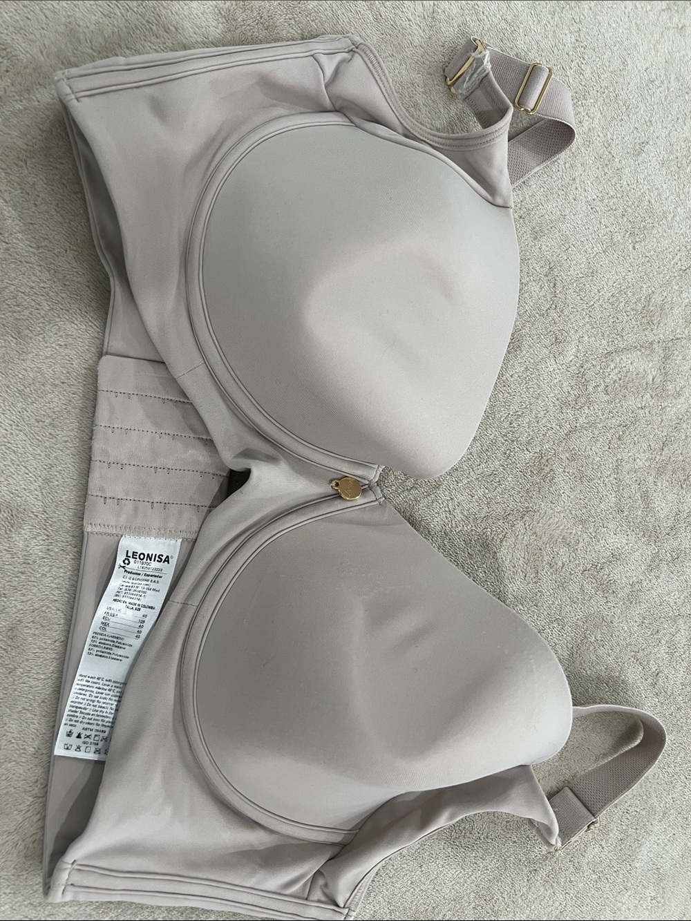 Leonisa Smooth Full-Coverage Nude T-Shirt Bra